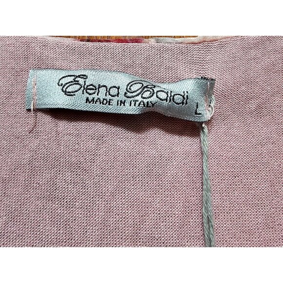 Floral Elena Baldi Poncho Top With Inner Lining Made In Italy Lightweight & Eleg - Picture 3 of 11